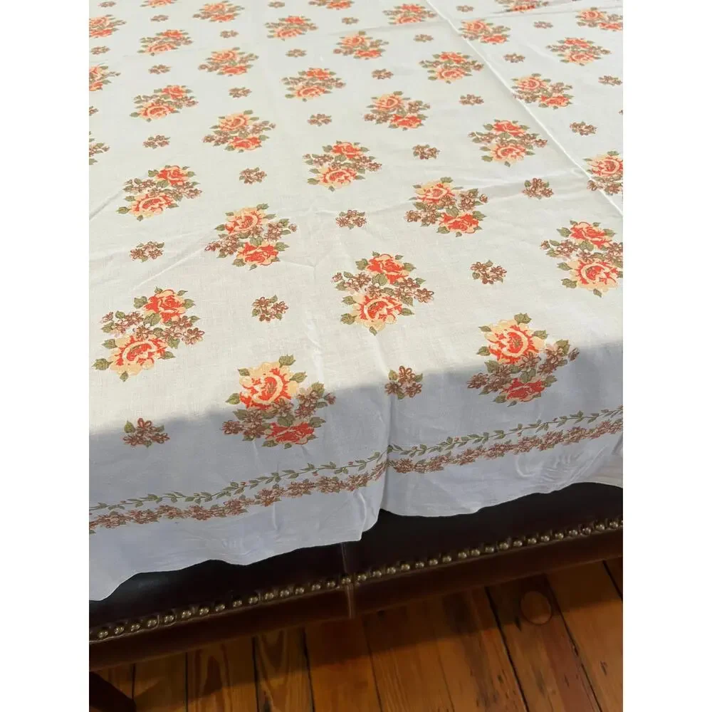 Vintage orange floral